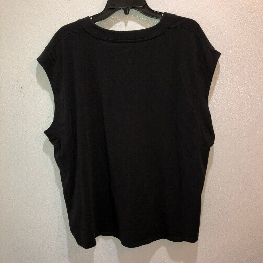 Lot of 2 Maurices 24 7 Womens Plus Size 3X Black Sleeveless Casual Shirts Tops - Picture 6 of 14
